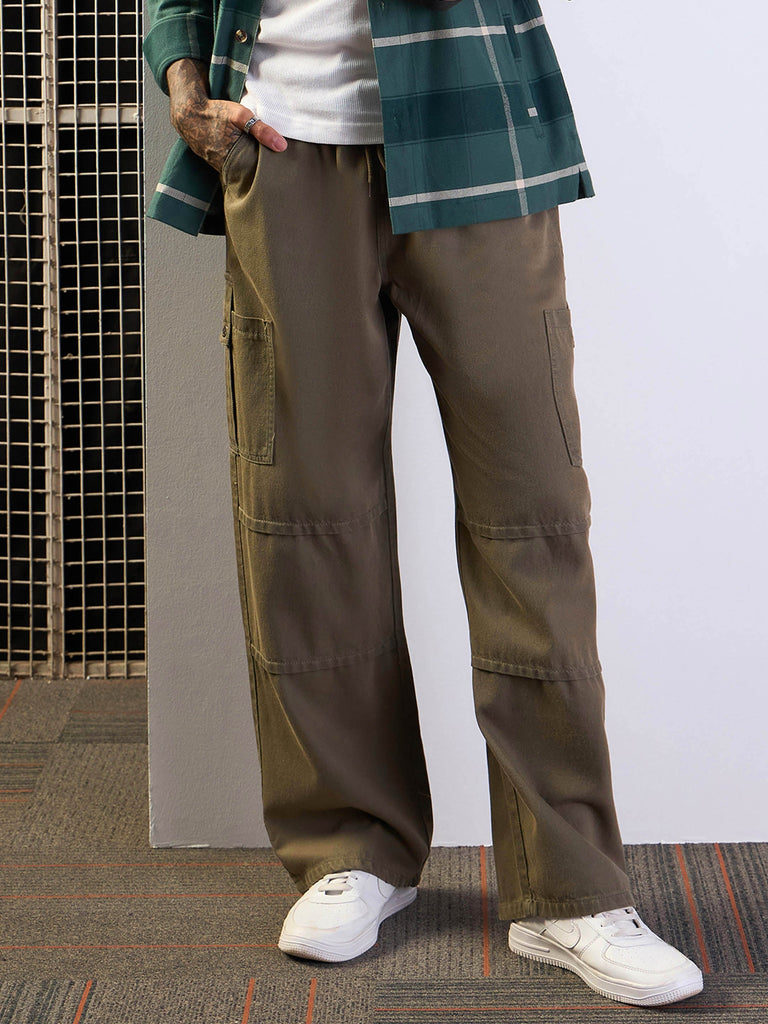 Men's Khaki Baggy Jean