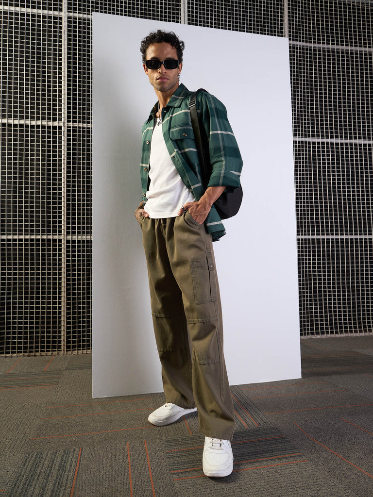 Men's Khaki Baggy Jean