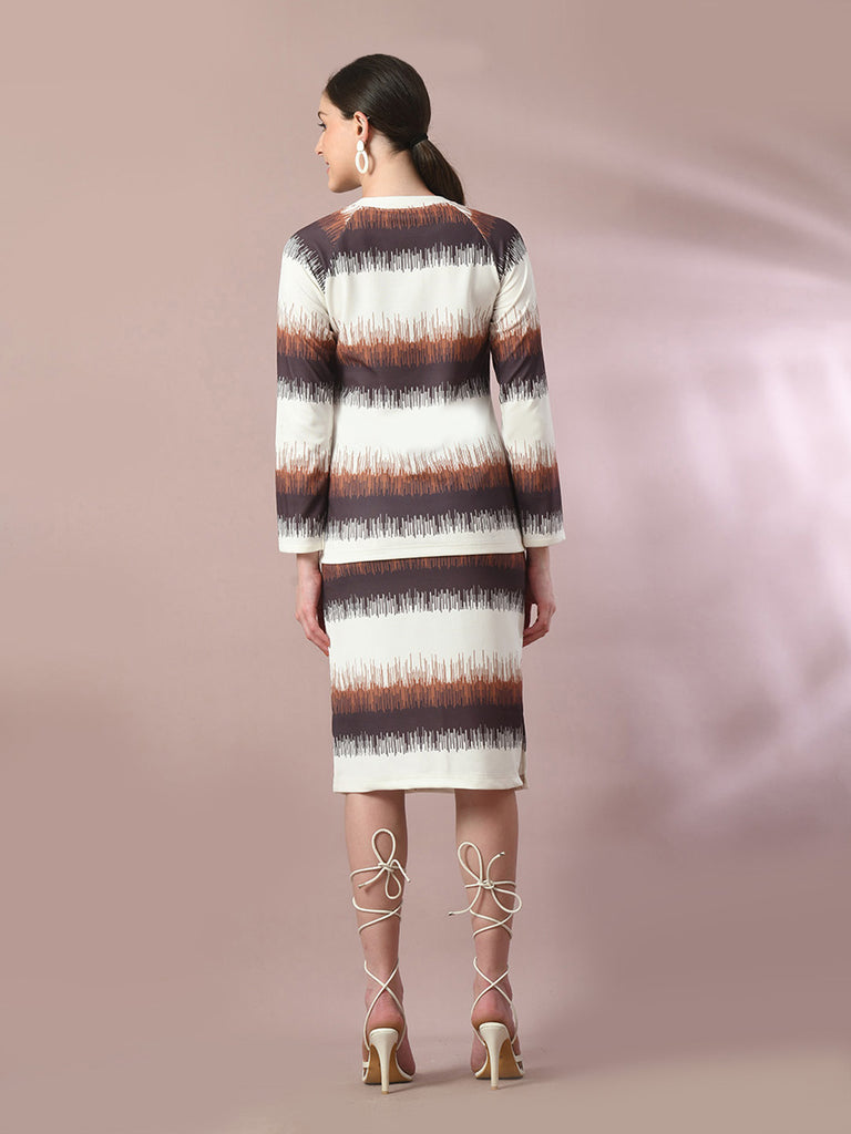 Women's  Multi Printed Knee Length Party Embellished Skirts