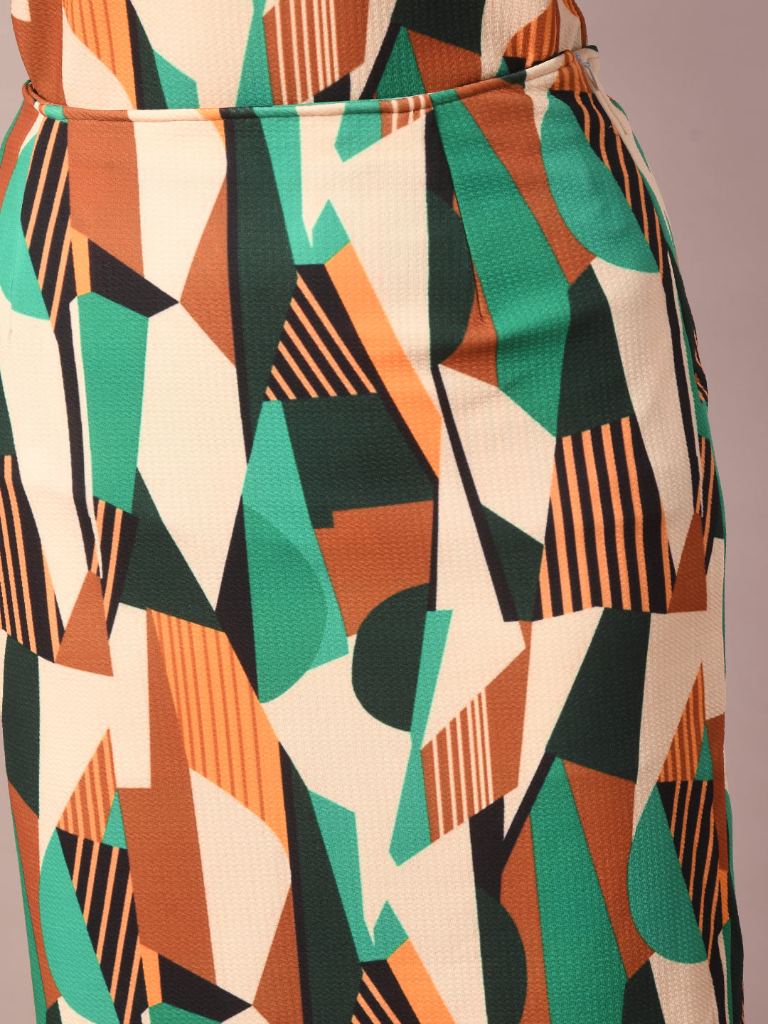 Women's  Multi Printed Knee Length Party Embellished Skirts   - Myshka