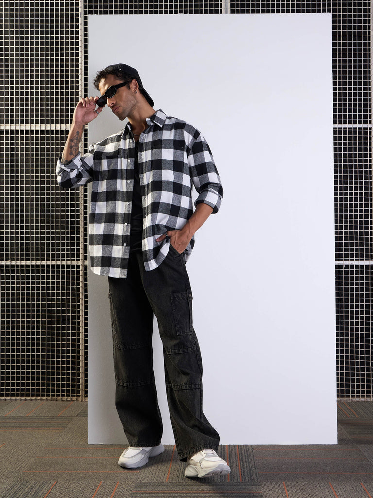Men's Black Over Size Shirt
