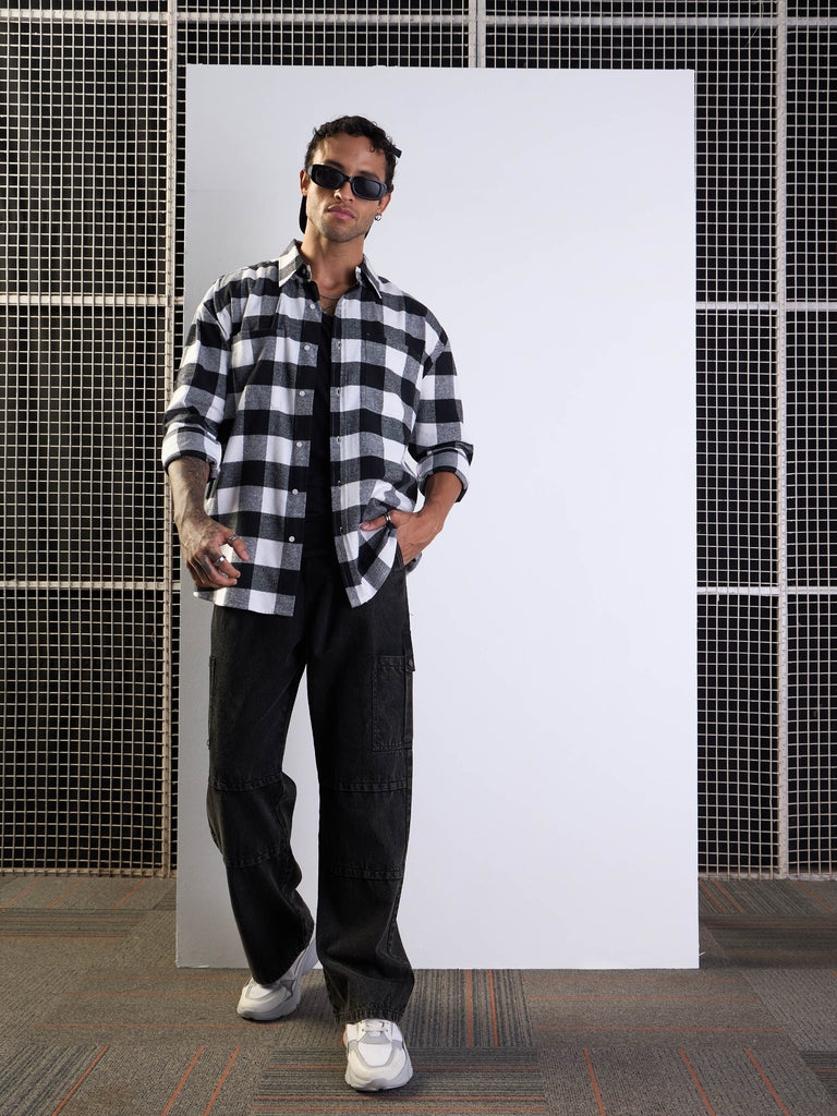 Men's Black Over Size Shirt