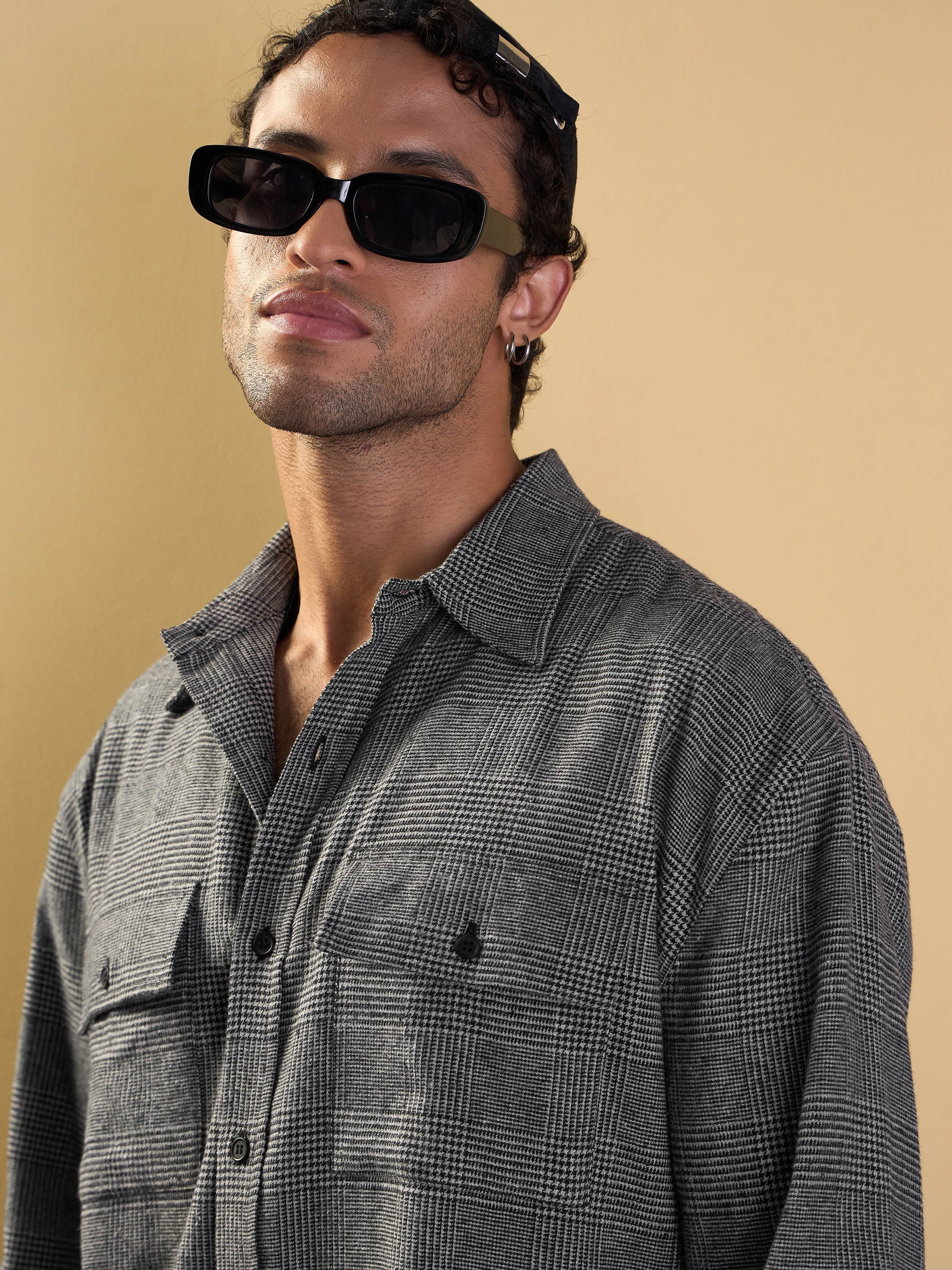 Men's Grey Over Size Shirt - Mascln Sassafras