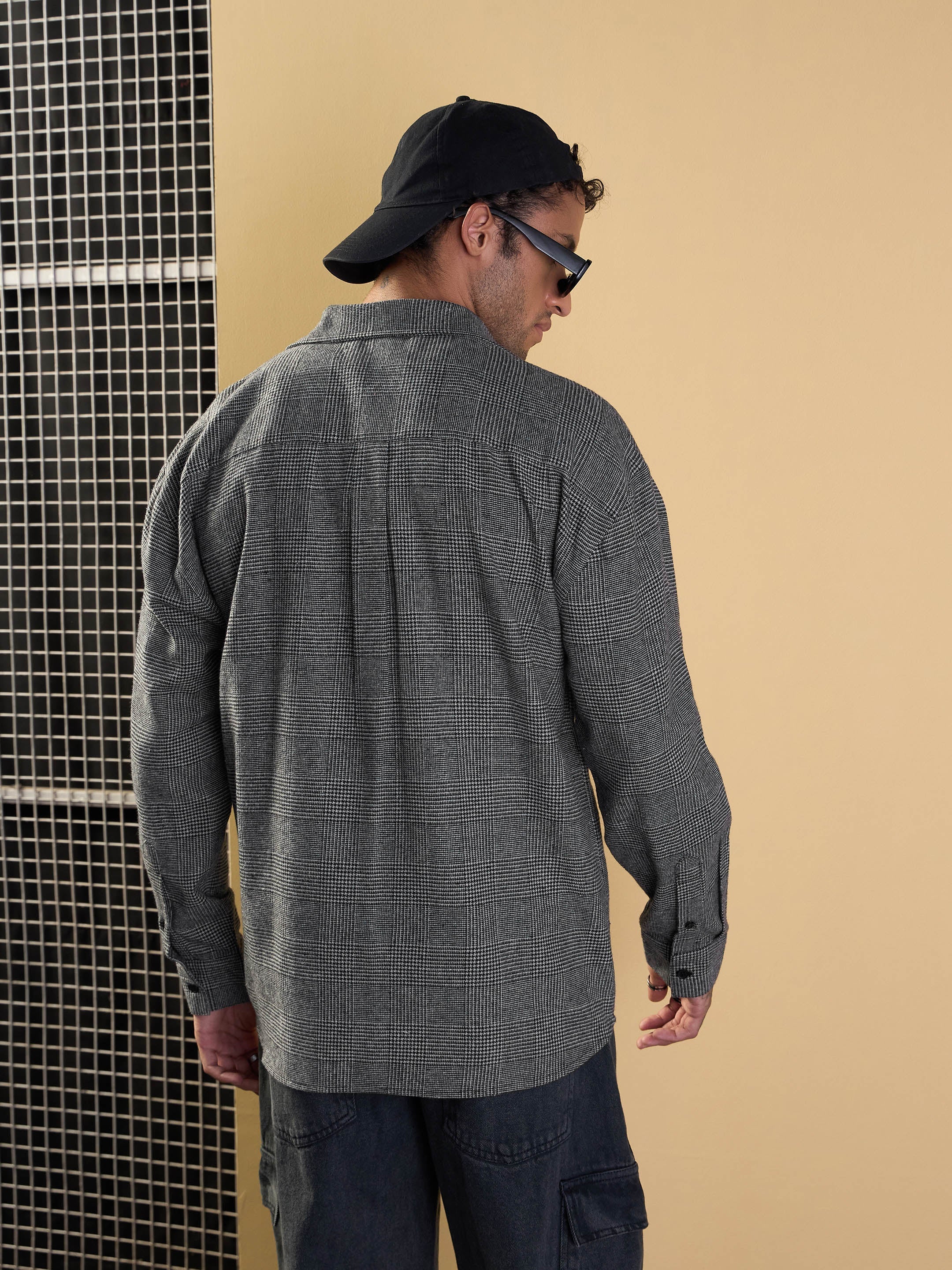 Men's Grey Over Size Shirt - Mascln Sassafras