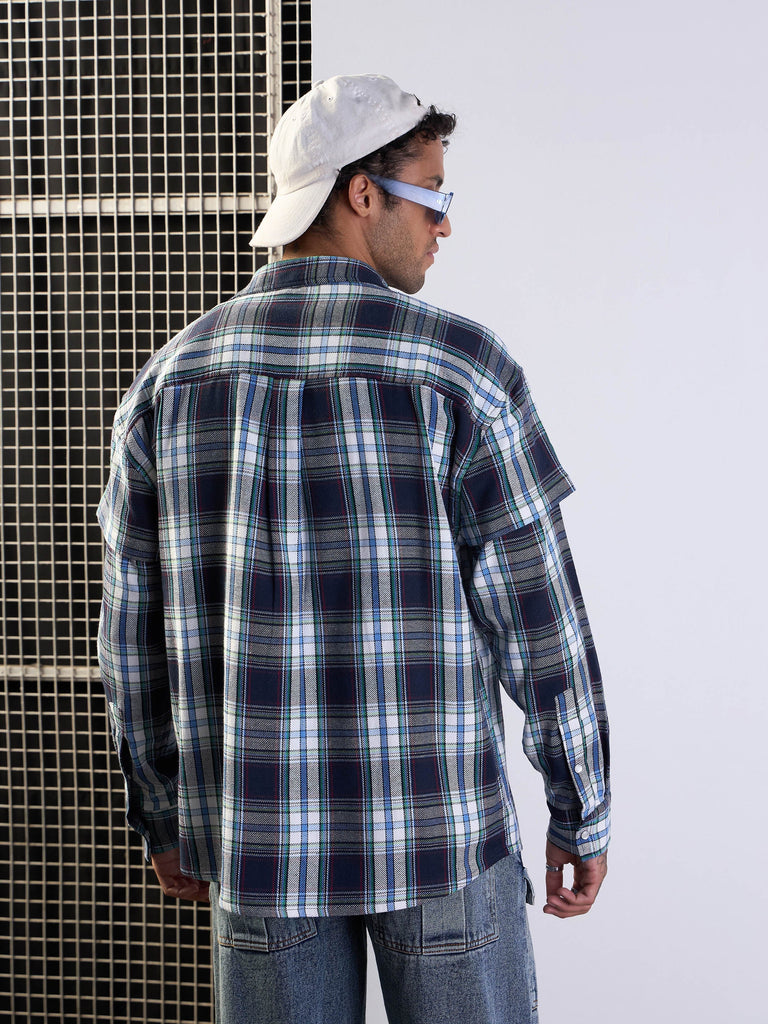 Men's Blue Over Size Shirt