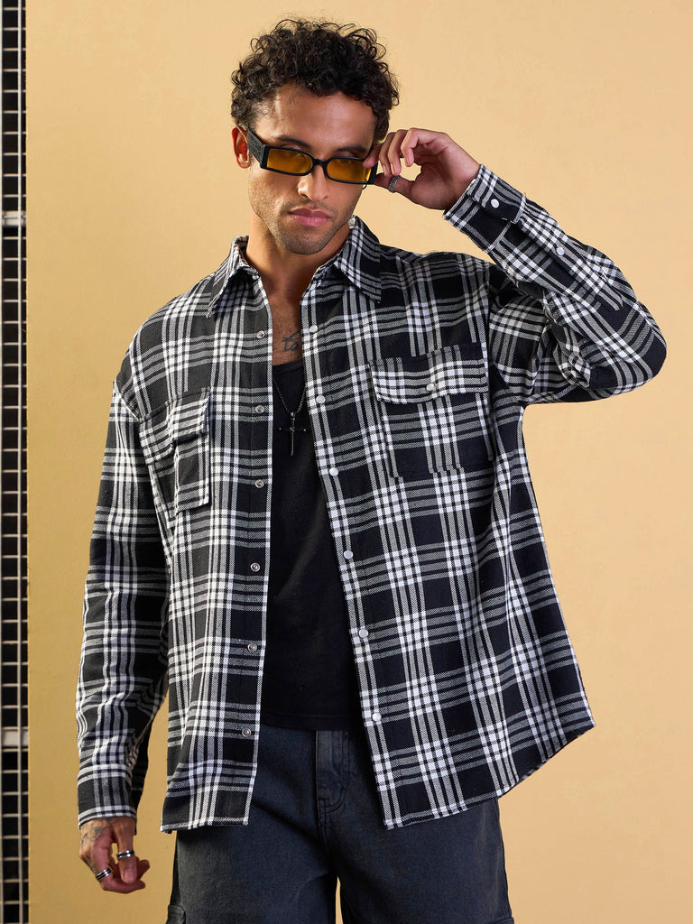 Men's Black Over Size Shirt