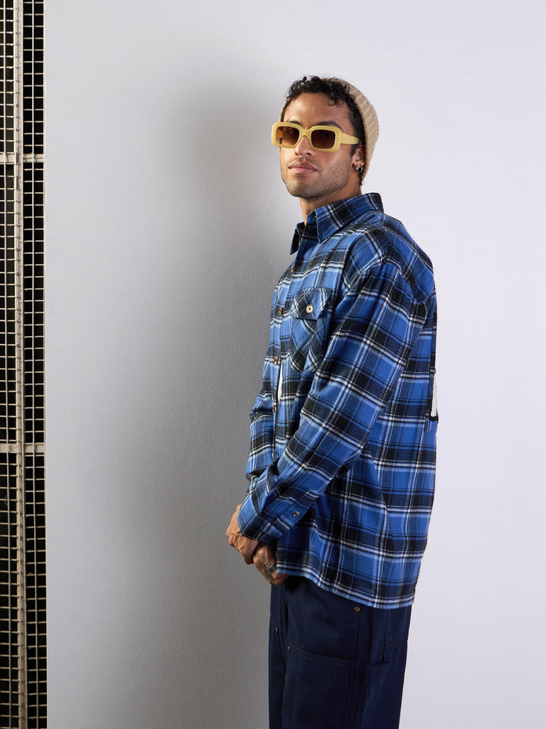 Men's Blue Over Size Shirt