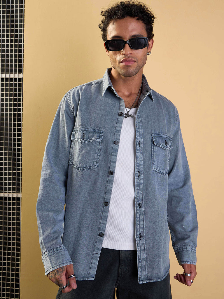 Men's Grey Wash Shirt