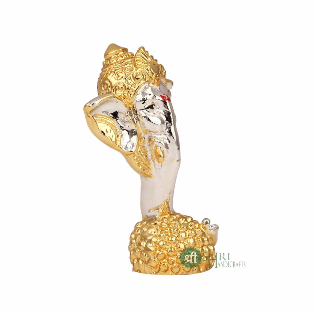 SI-18-3.5 (3.5" GANESH STANDING GOLD+SILVER PLATTING)