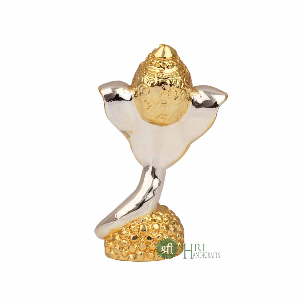 SI-18-3.5 (3.5" GANESH STANDING GOLD+SILVER PLATTING)