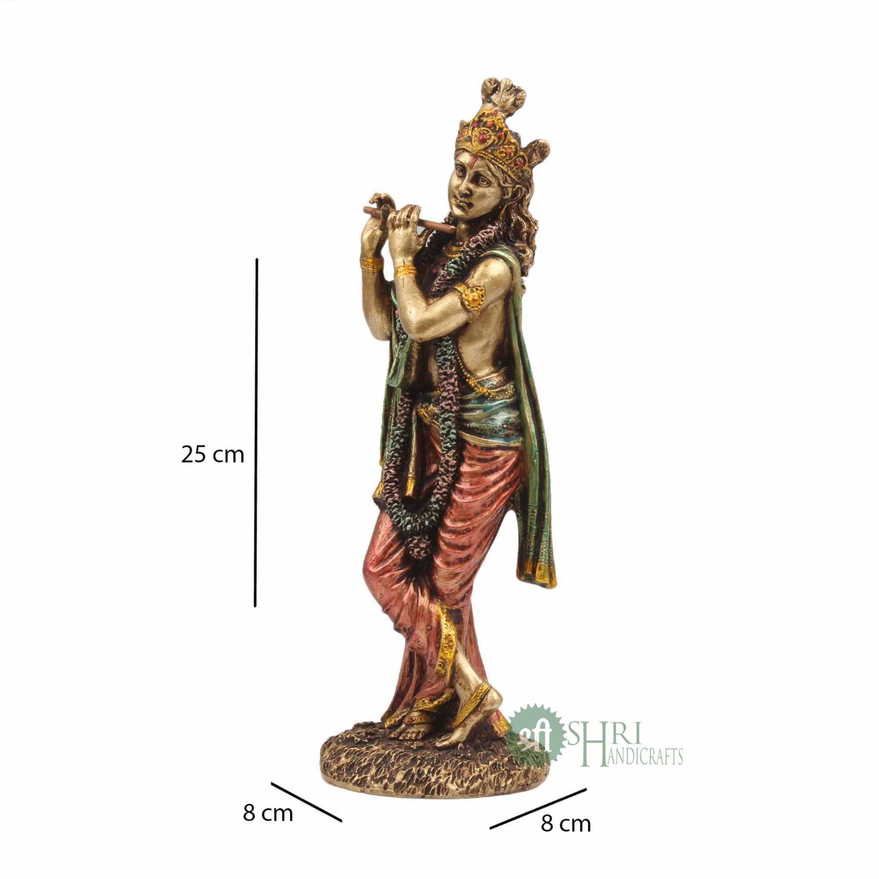 Lord Krishna Resin Idol 10" By Trendia Decor