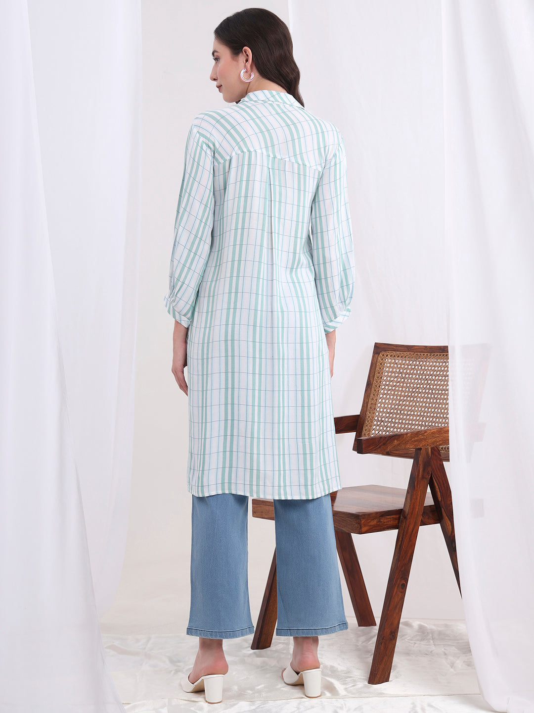 Women's Viscose Rayon Hand Embroidery Shirt S4001