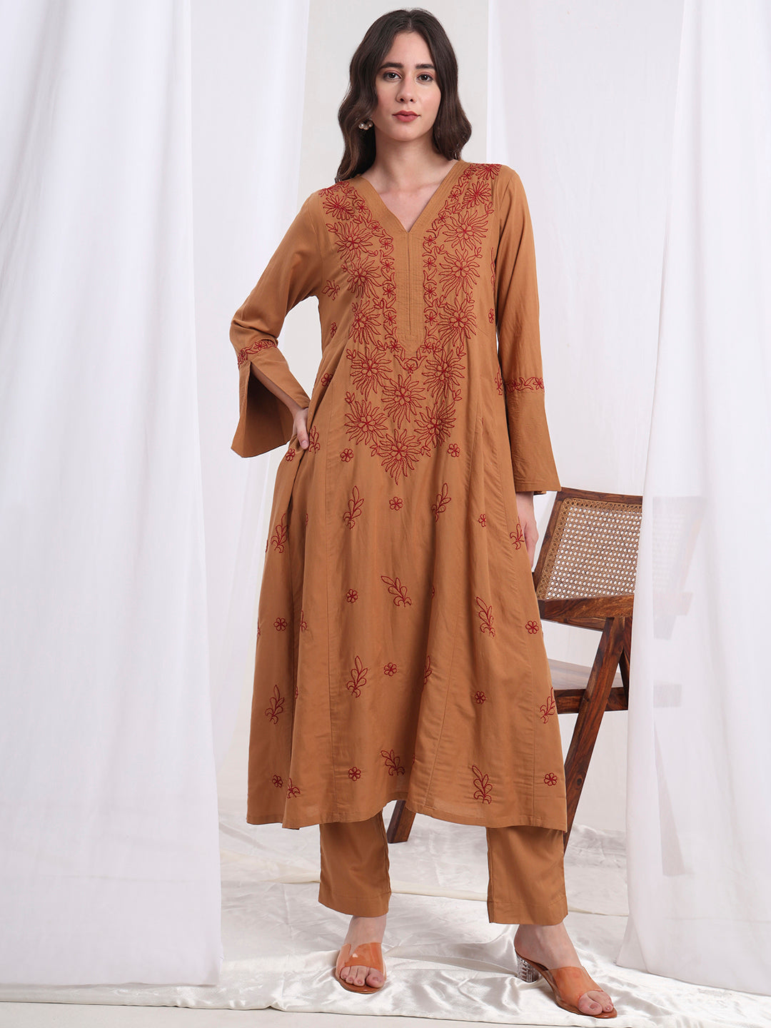 Women's Chinkankari Co-Ord Set With Viscose Rayon Co-Ord Set S1004-101