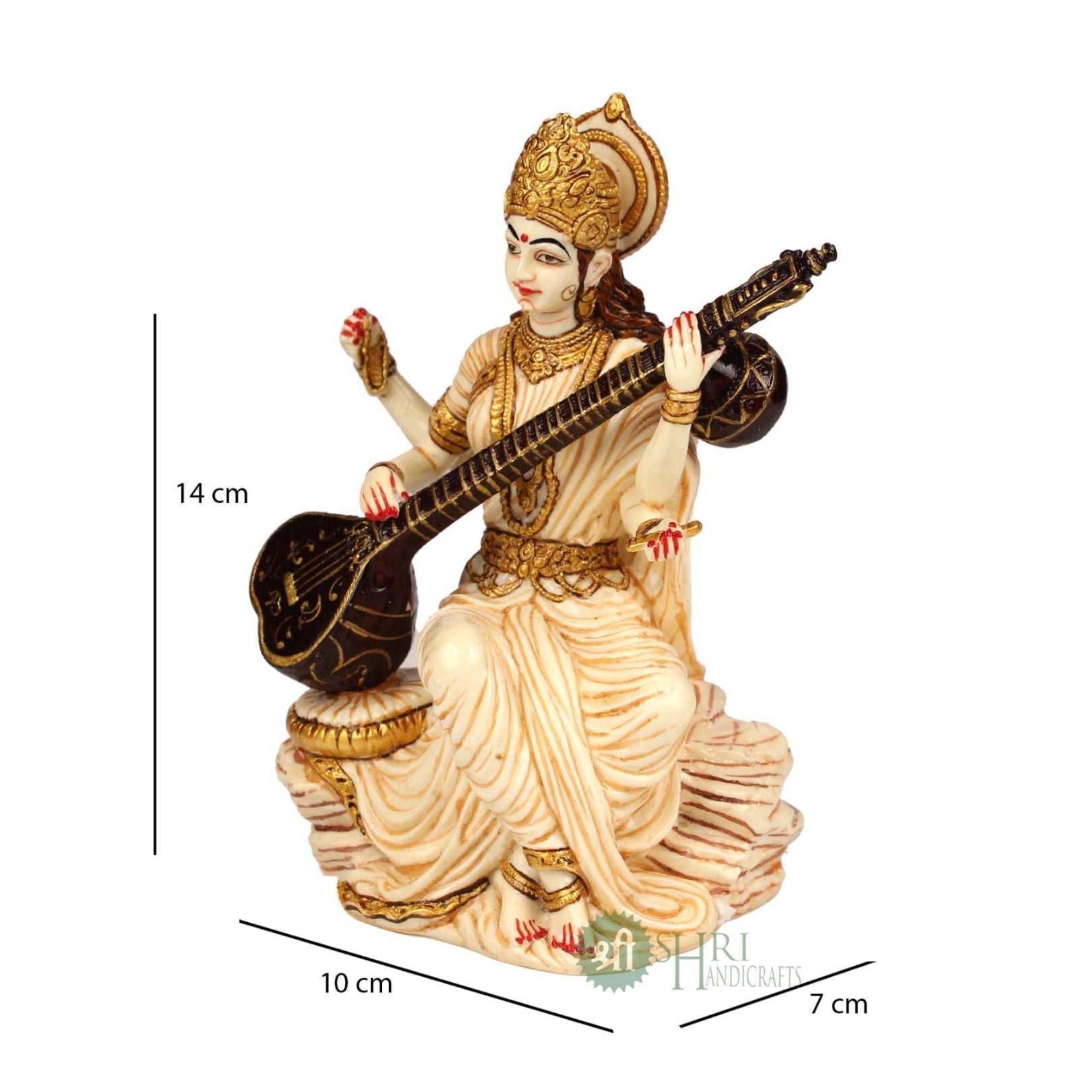Saraswati Idol Decor 5 Inch By Trendia Decor