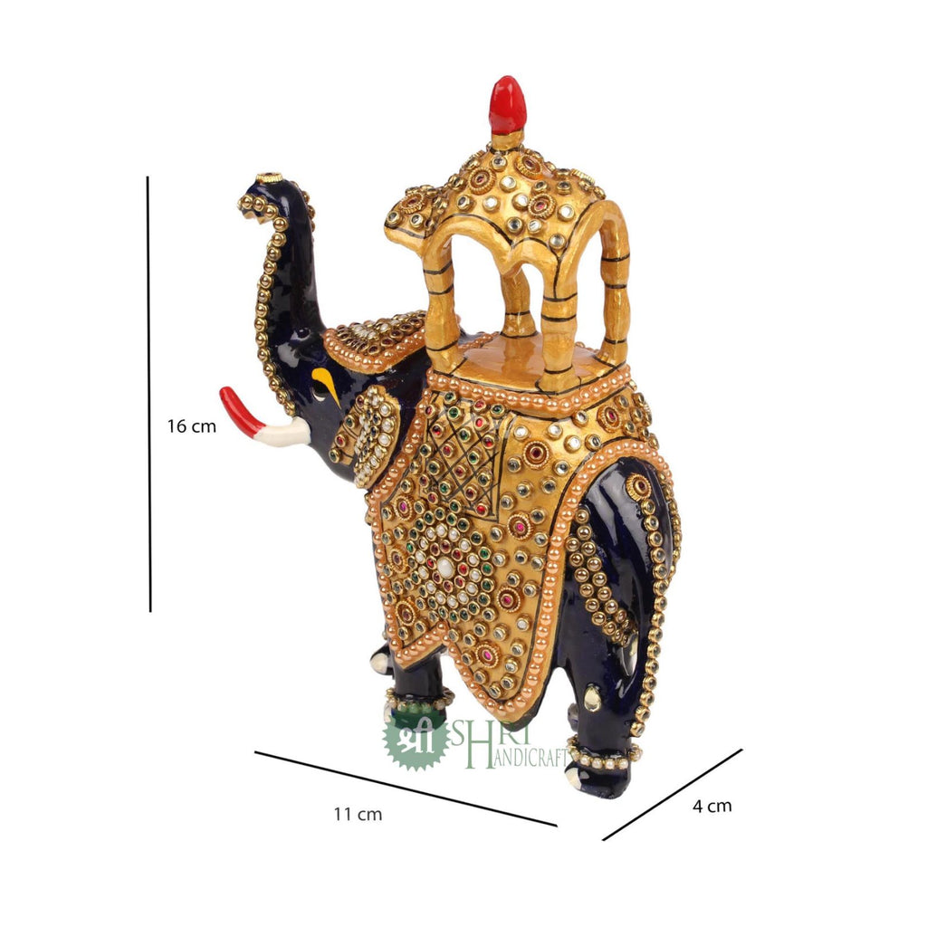 5"AMBABARI UT JWELLERY STONE STATUE MT