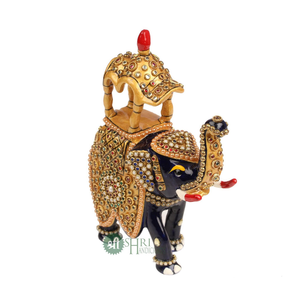 5"AMBABARI UT JWELLERY STONE STATUE MT