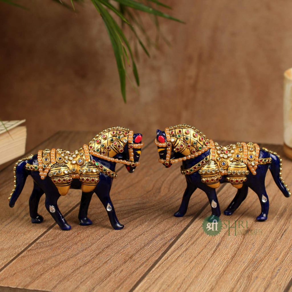 3"HORSE JWELLERY STONE PAINTING