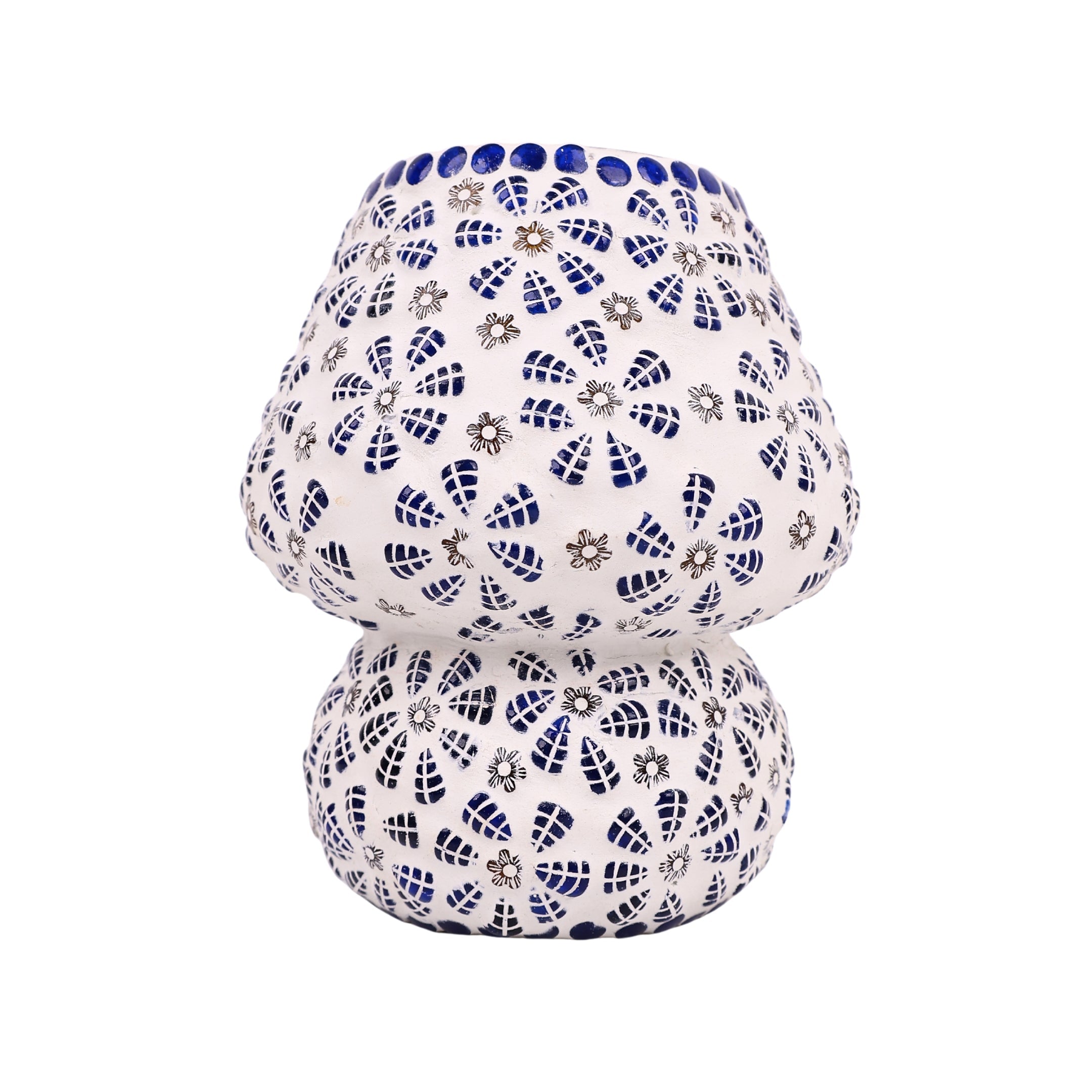 Mosaic Decorative Electric Table Lamp- Floral Pattern