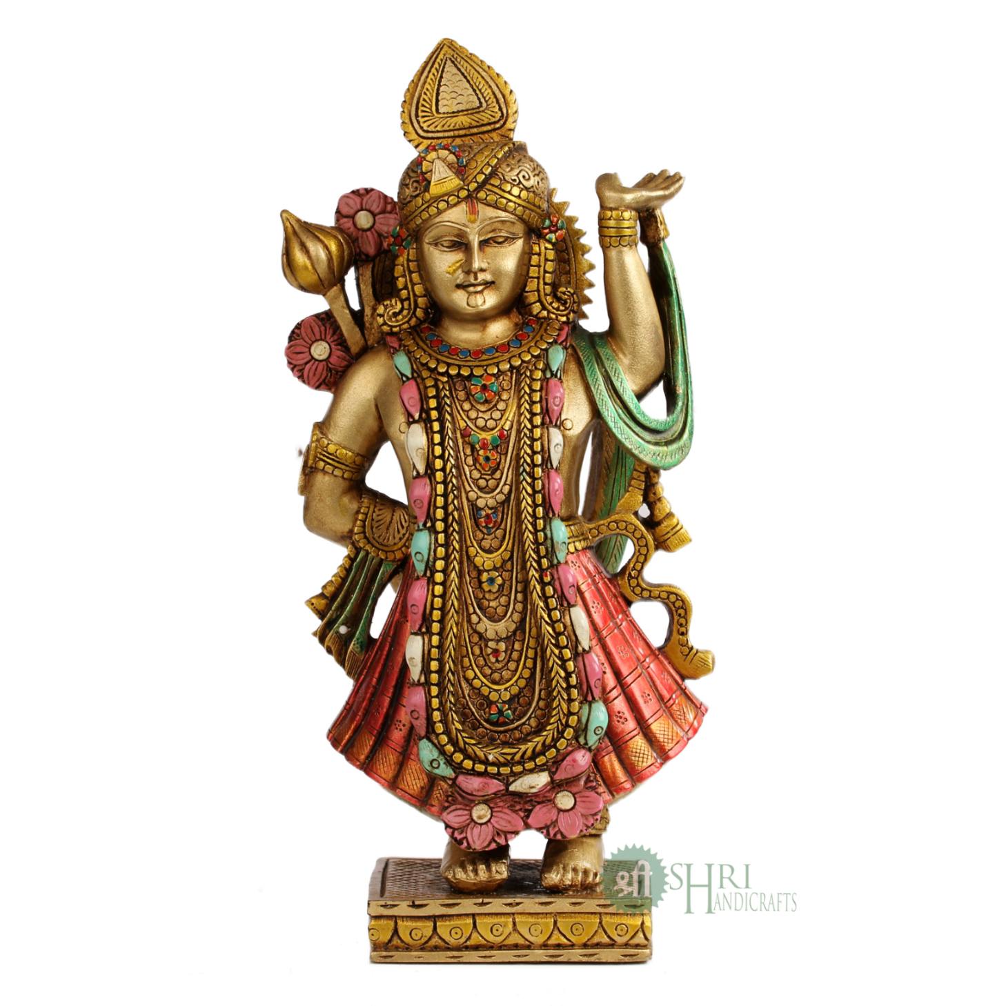 Shrinathji Idol 10 Inch For Puja By Trendia Decor
