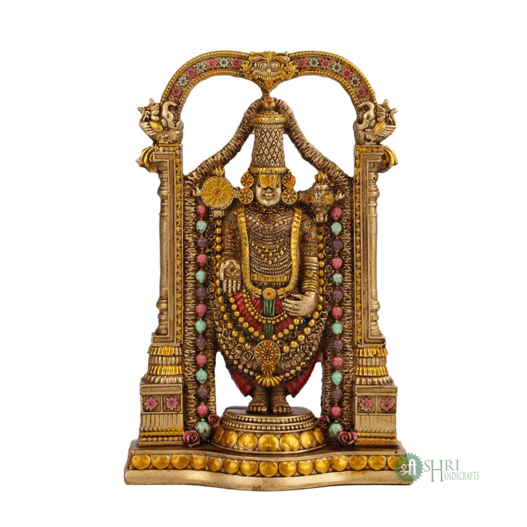 8" TIRUPATI BALAJI COPPER STATUE SN