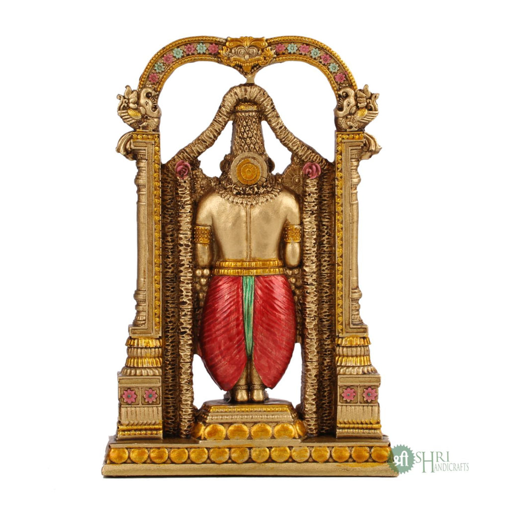 8" TIRUPATI BALAJI COPPER STATUE SN