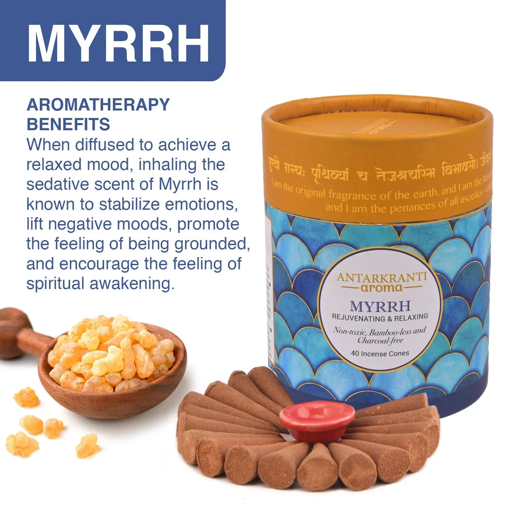 Sacred Life Yoga Incense Cone Myrrh