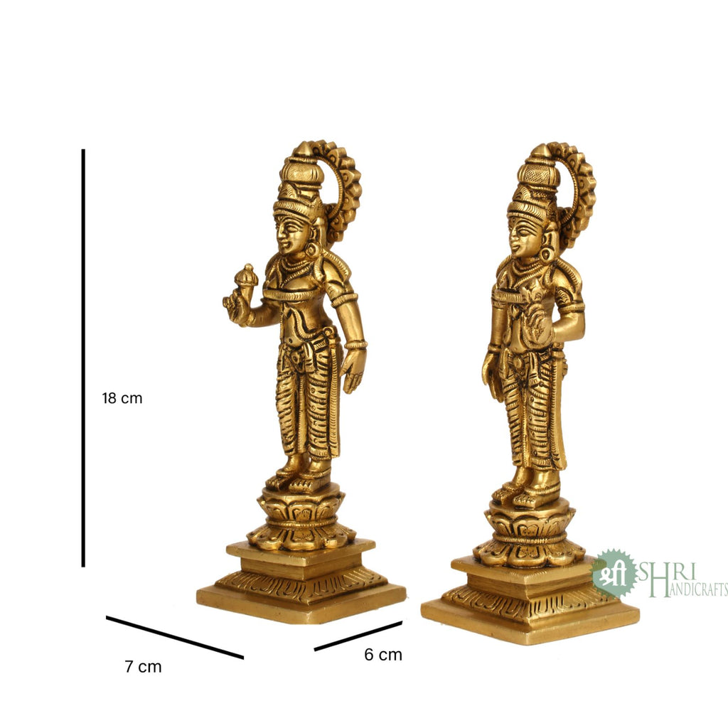 7" BRASS VALLI STATUE