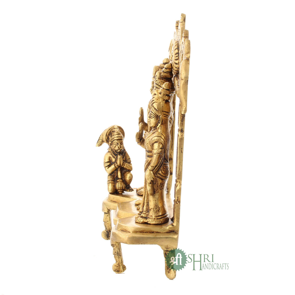 Brass Ram Darbar Statue – 8 Inch