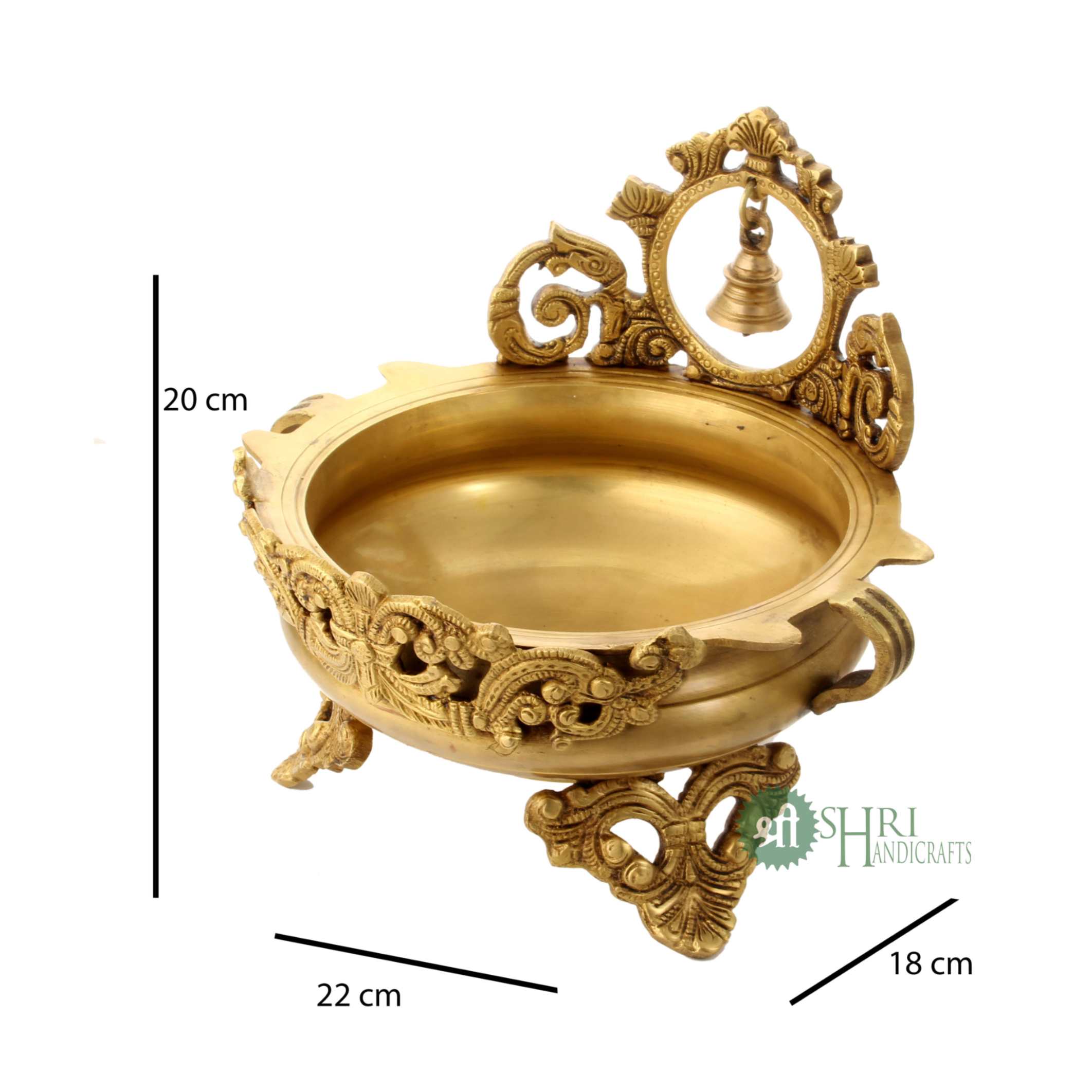 Brass Urli Bell - Brx - 257 - 8" (2.4 Kg)
