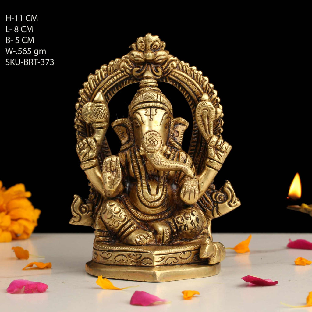 4" BRASS GANESH MEHRAV