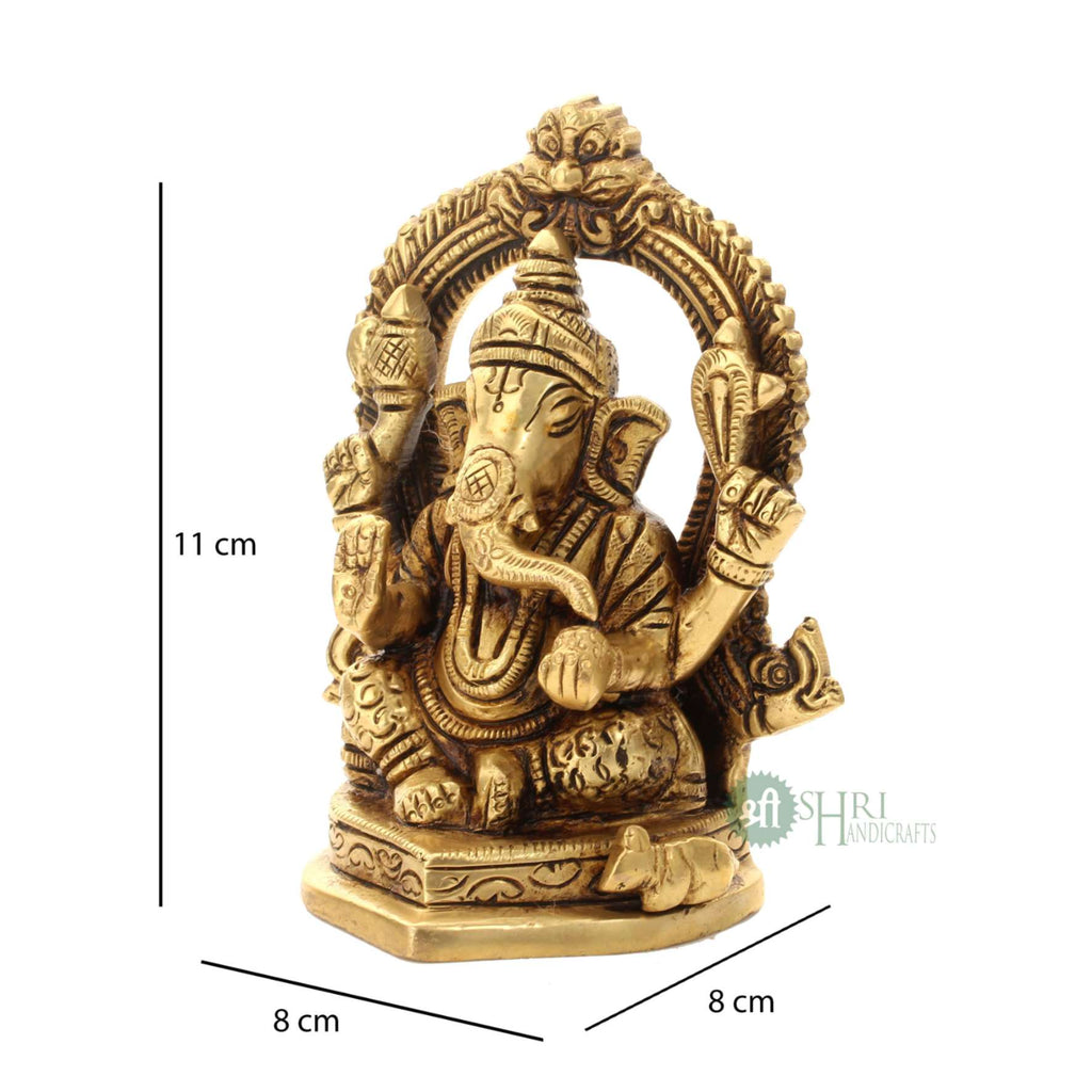 4" BRASS GANESH MEHRAV