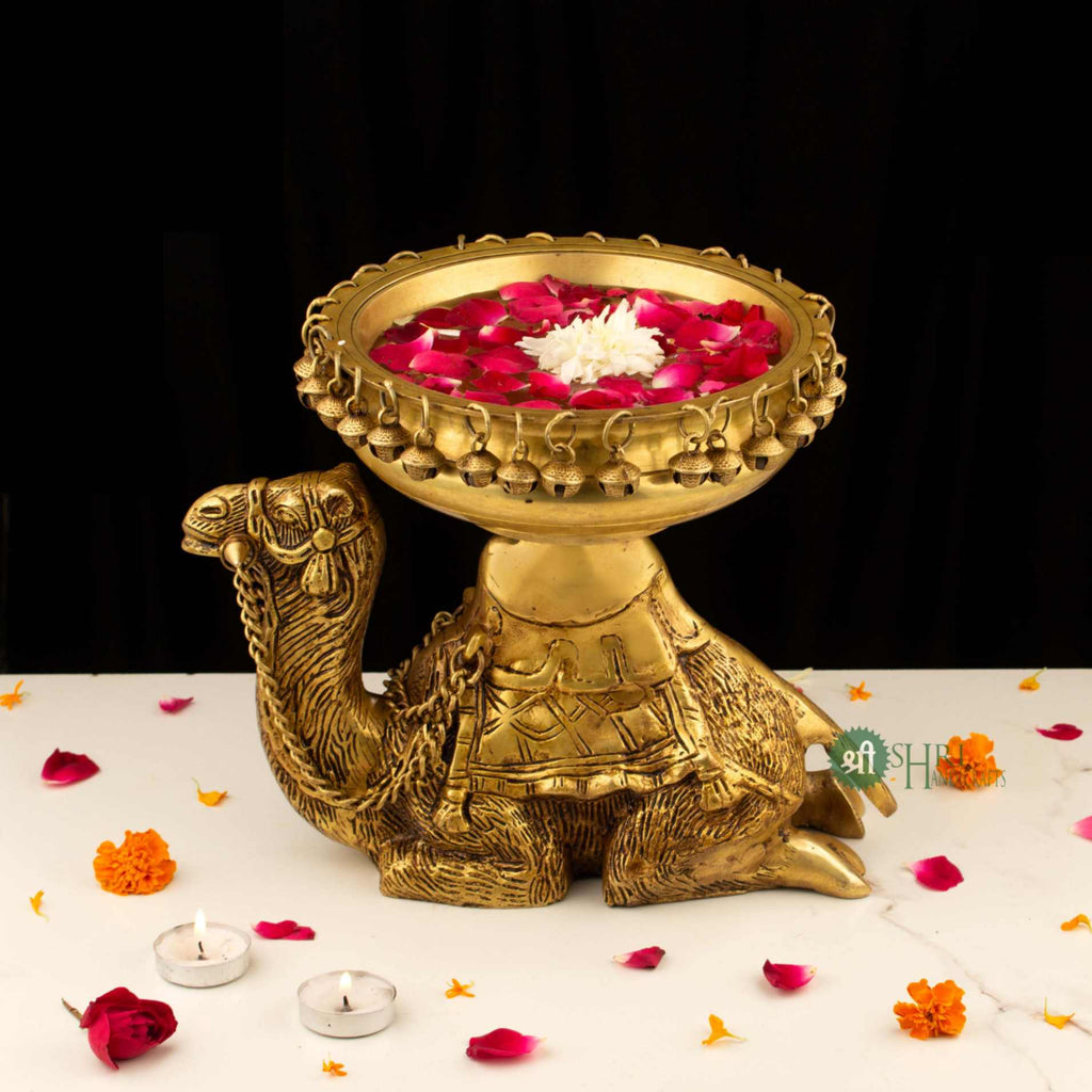 Brass Camel Urli - Brx - 408 - 9.5" (5.86 Kg)