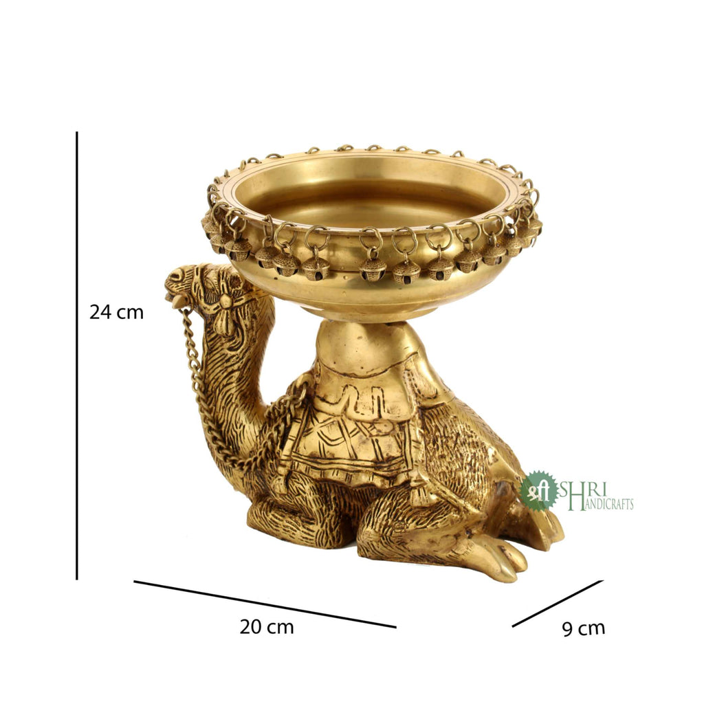 Brass Camel Urli - Brx - 408 - 9.5" (5.86 Kg)