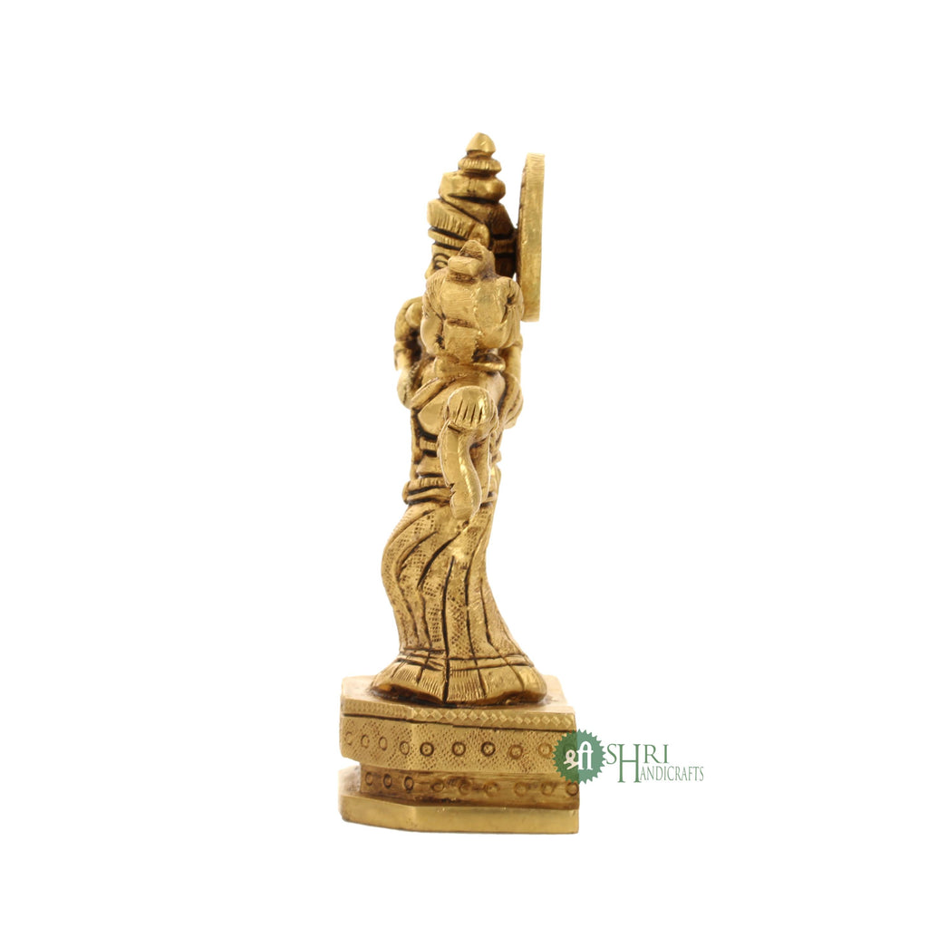 4.5" BRASS RADHA KRISHNA