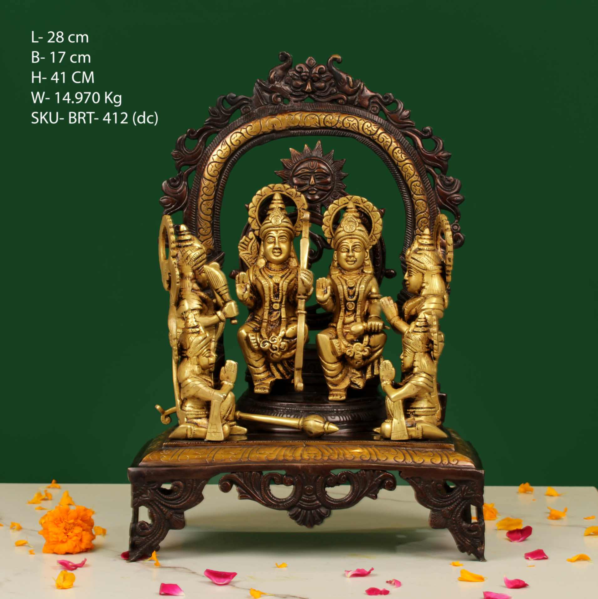 Brass Colour Ram Sabha