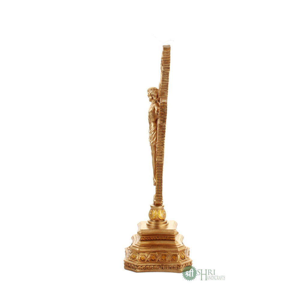 14" JESUS STATUE COPPER PAINTING