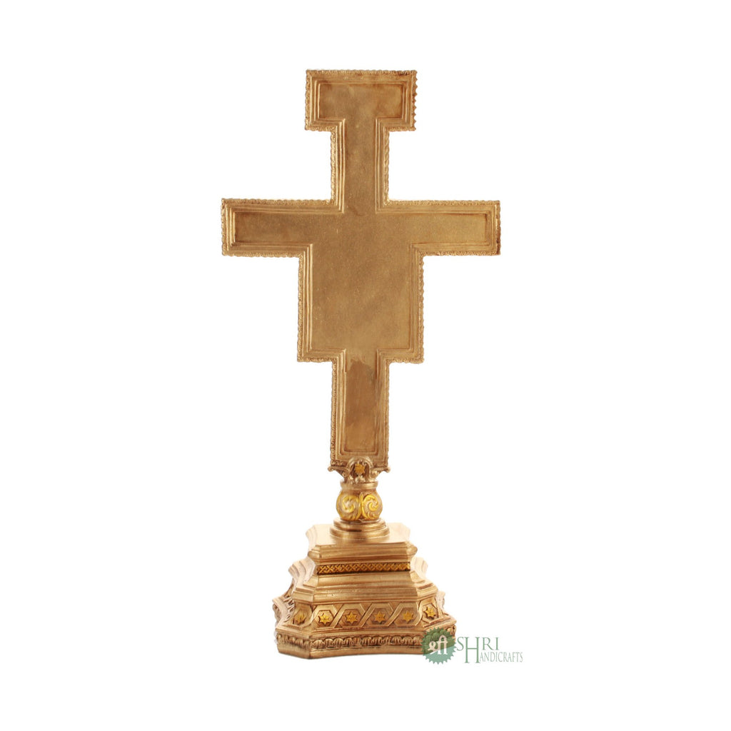 14" JESUS STATUE COPPER PAINTING