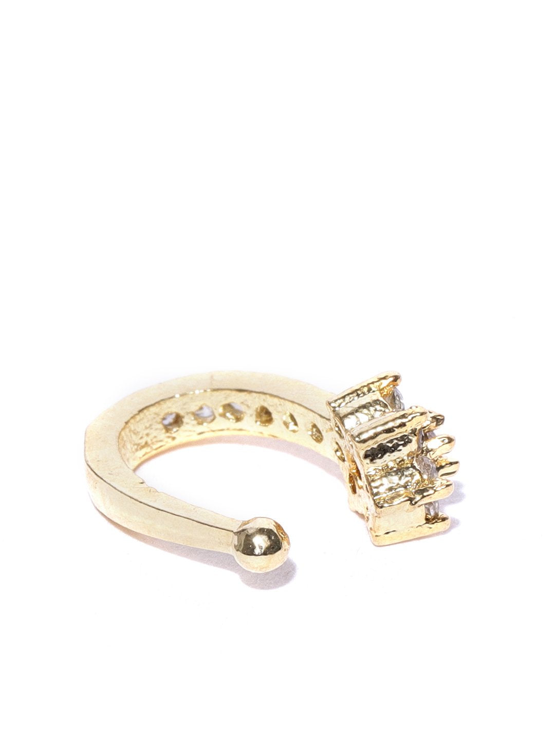 Floral Studded Nose Pin For Women