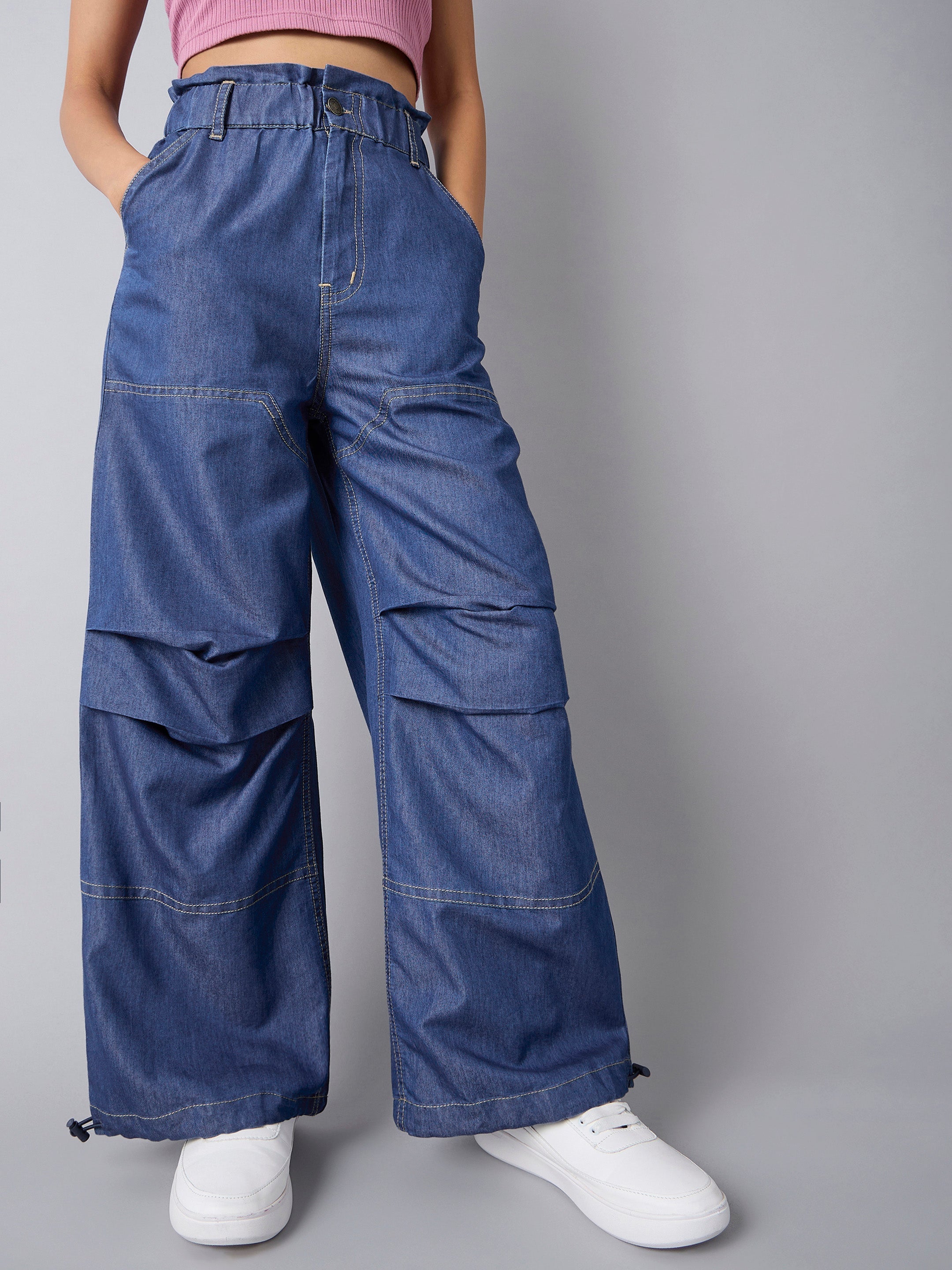 Girl's Blue Wash Jean - Sassafras Kids