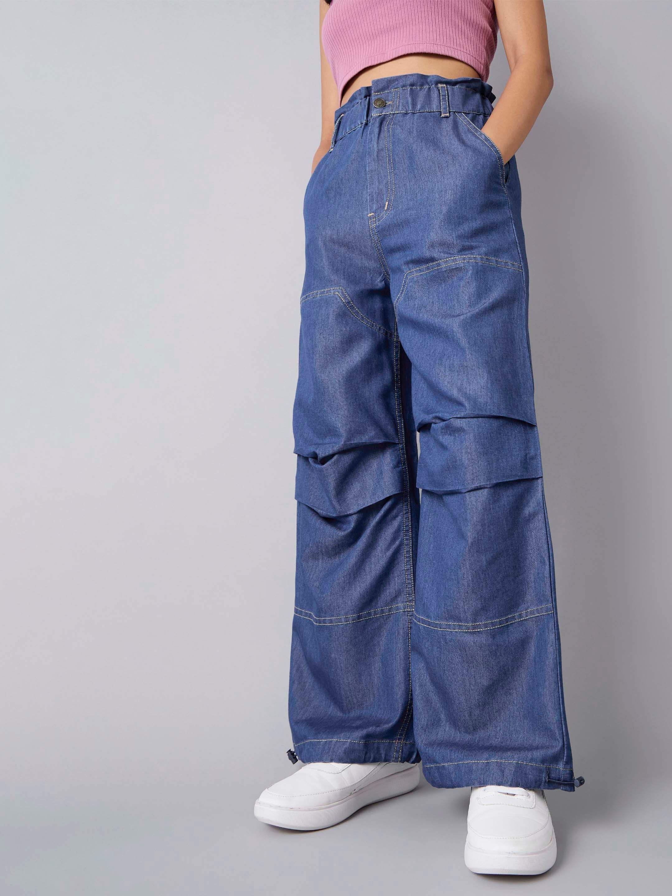 Girl's Blue Wash Jean - Sassafras Kids