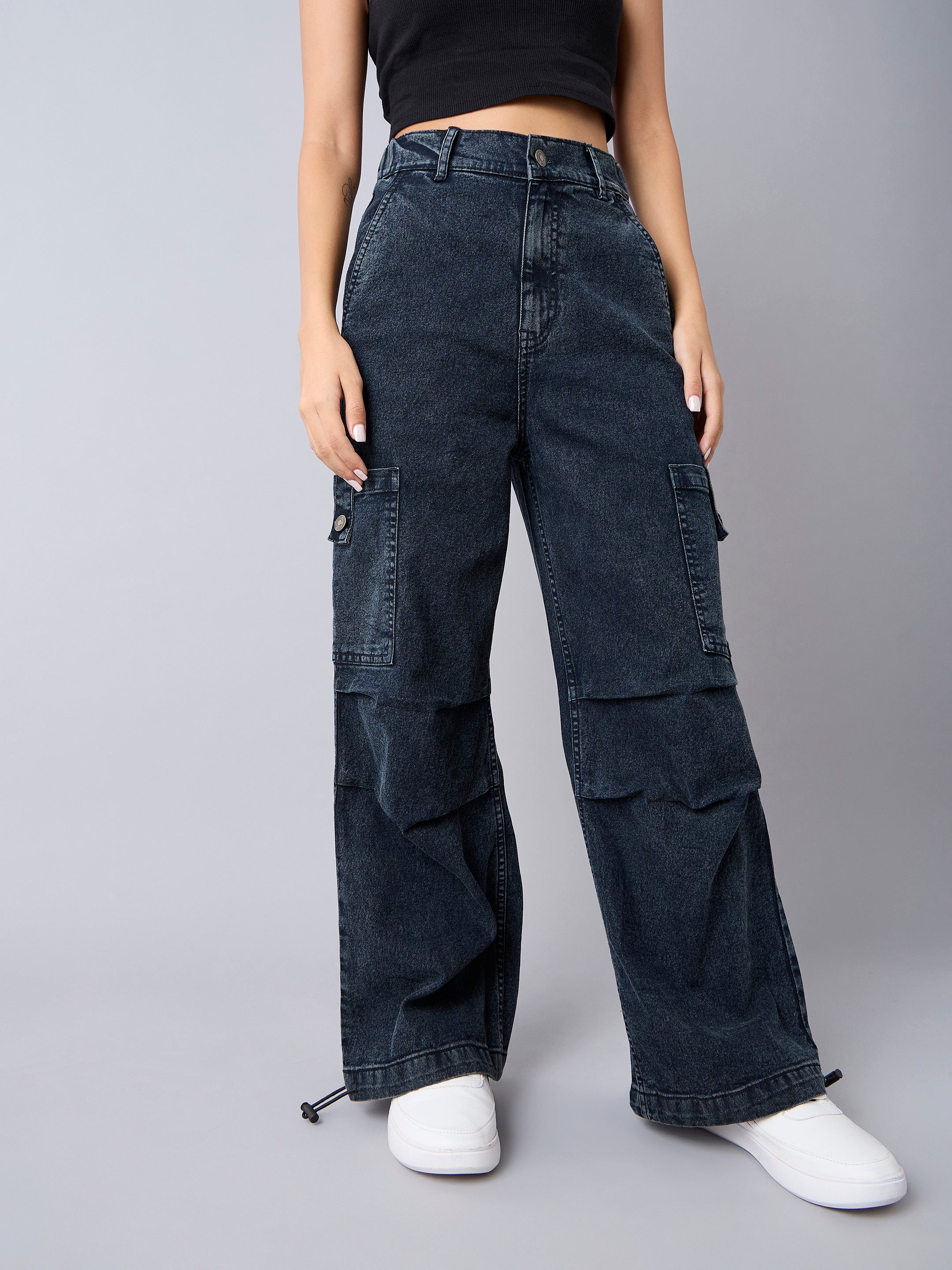 Girl's Black Wash Jean - Sassafras Kids