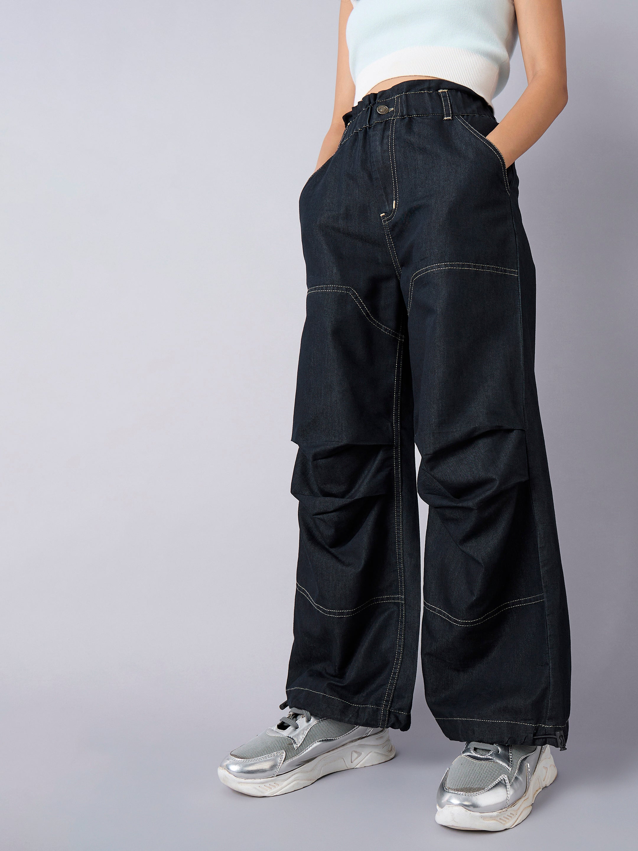 Girl's Black Wash Jean - Sassafras Kids