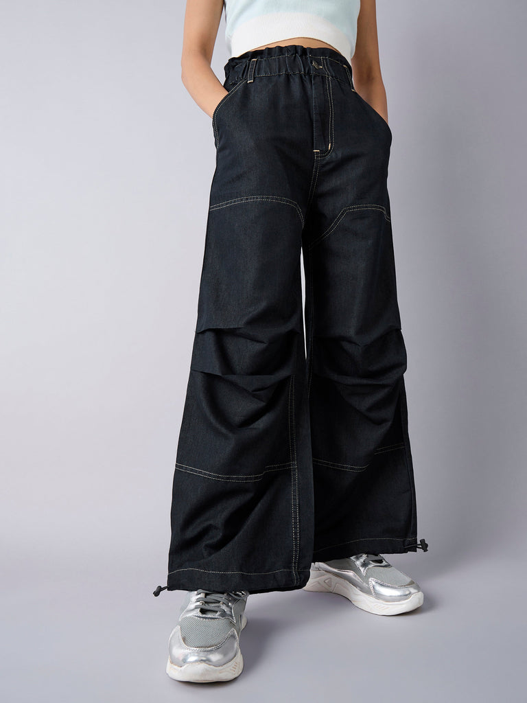 Girl's Black Wash Jean