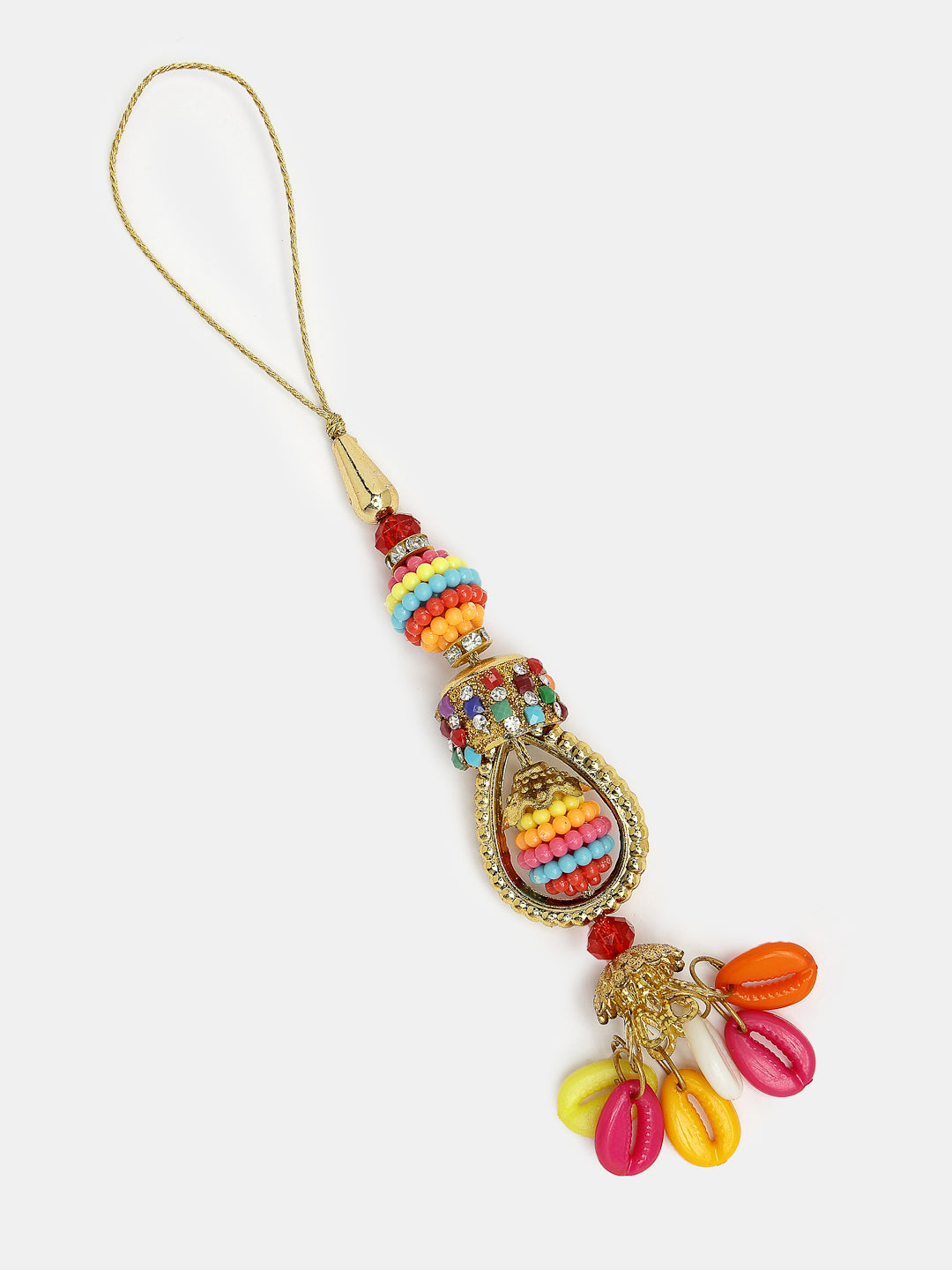 Set Of 2 Multicolor Artificial Beads Bhaiya Bhabhi Rakhi With Roli Chawal - Nvr