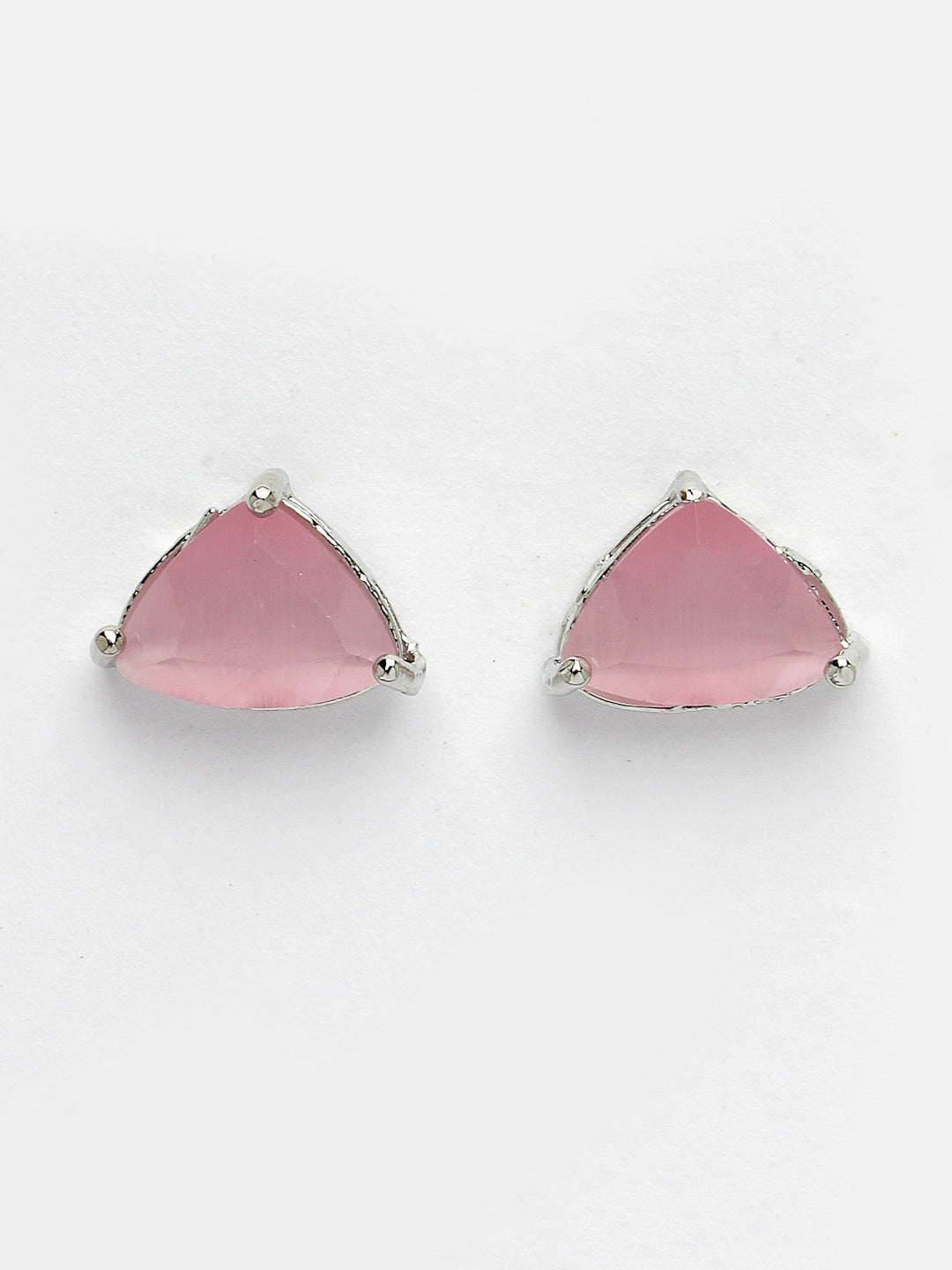 Women's Pink Artificial Stones Studded Handcrafted Jewellery Set