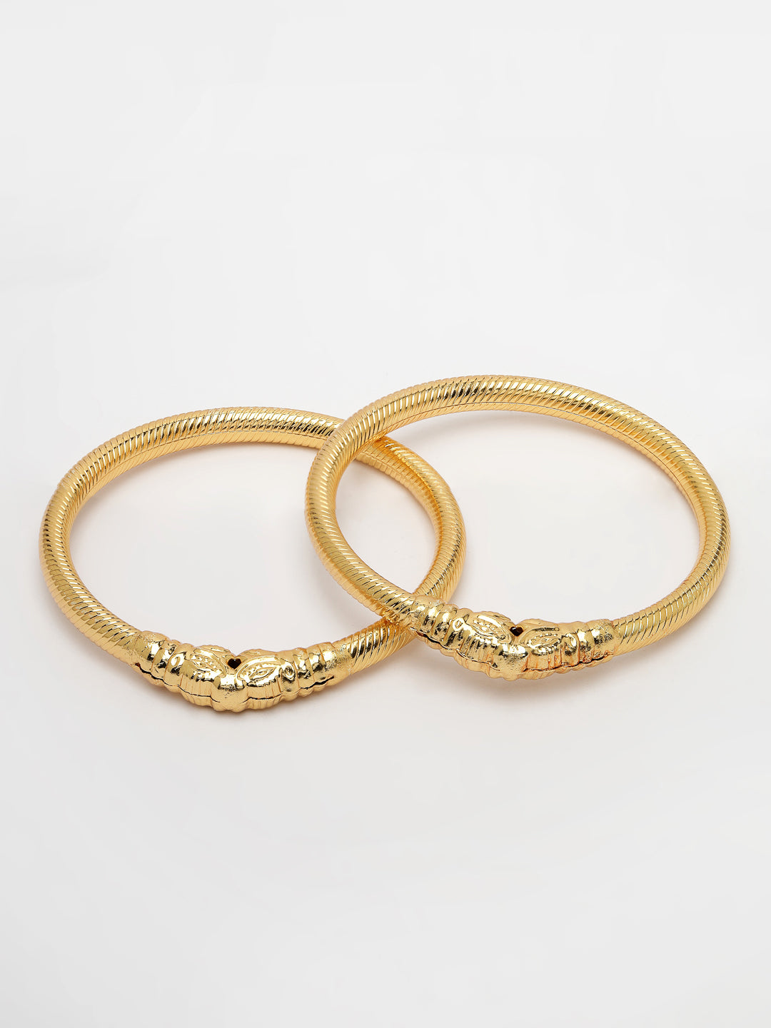 Women's Set Of 2 Gold-Plated Handcrafted Traditional Bangles