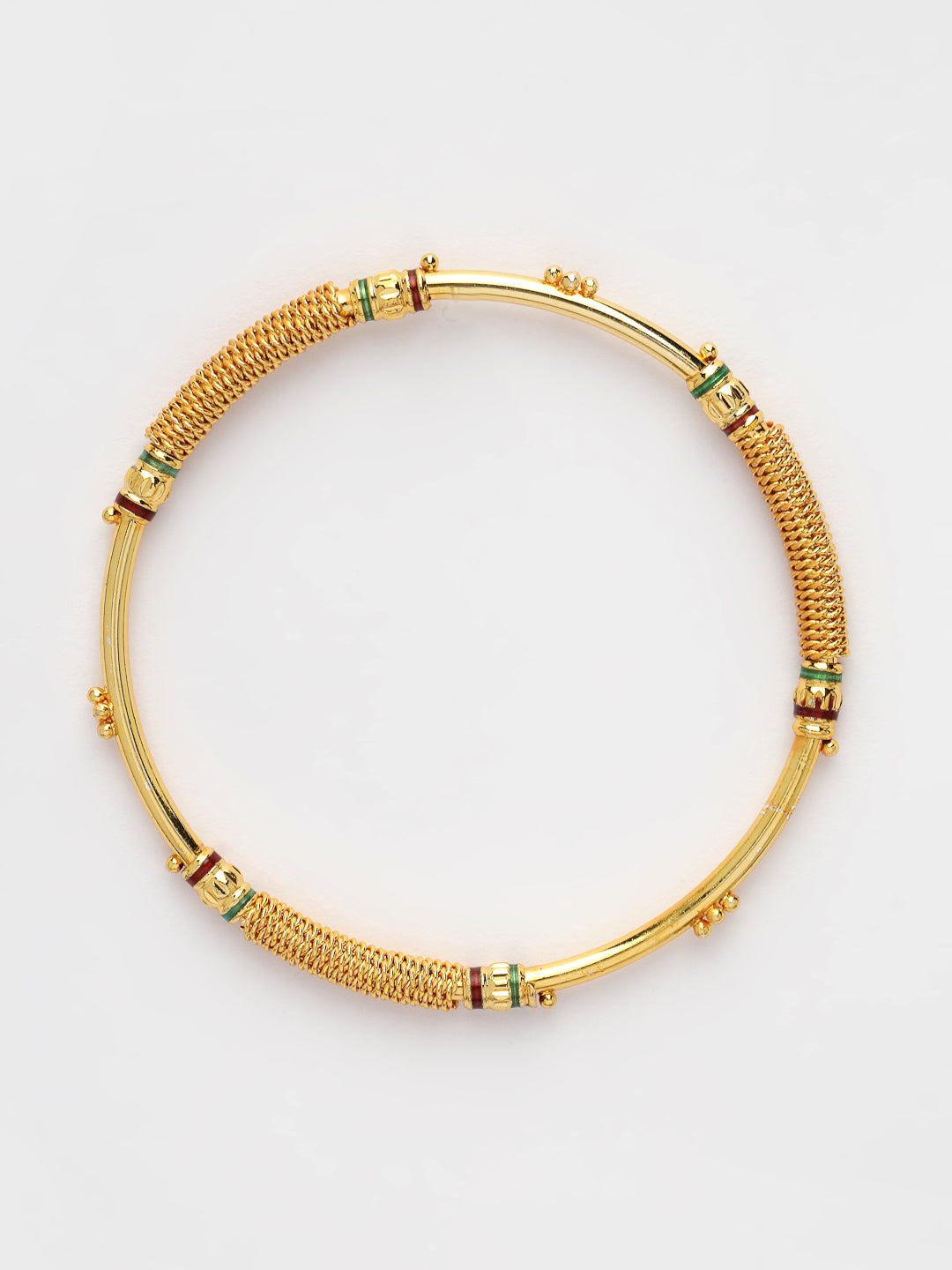 Women's Set Of 2 Gold-Plated Handcrafted Traditional Bangles