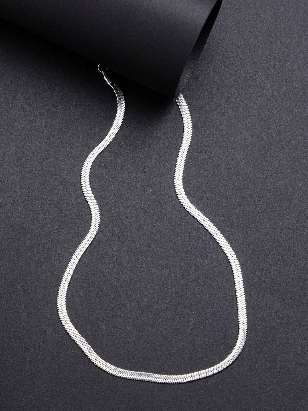 Women's Silver-Toned German Silver Oxidised Chain