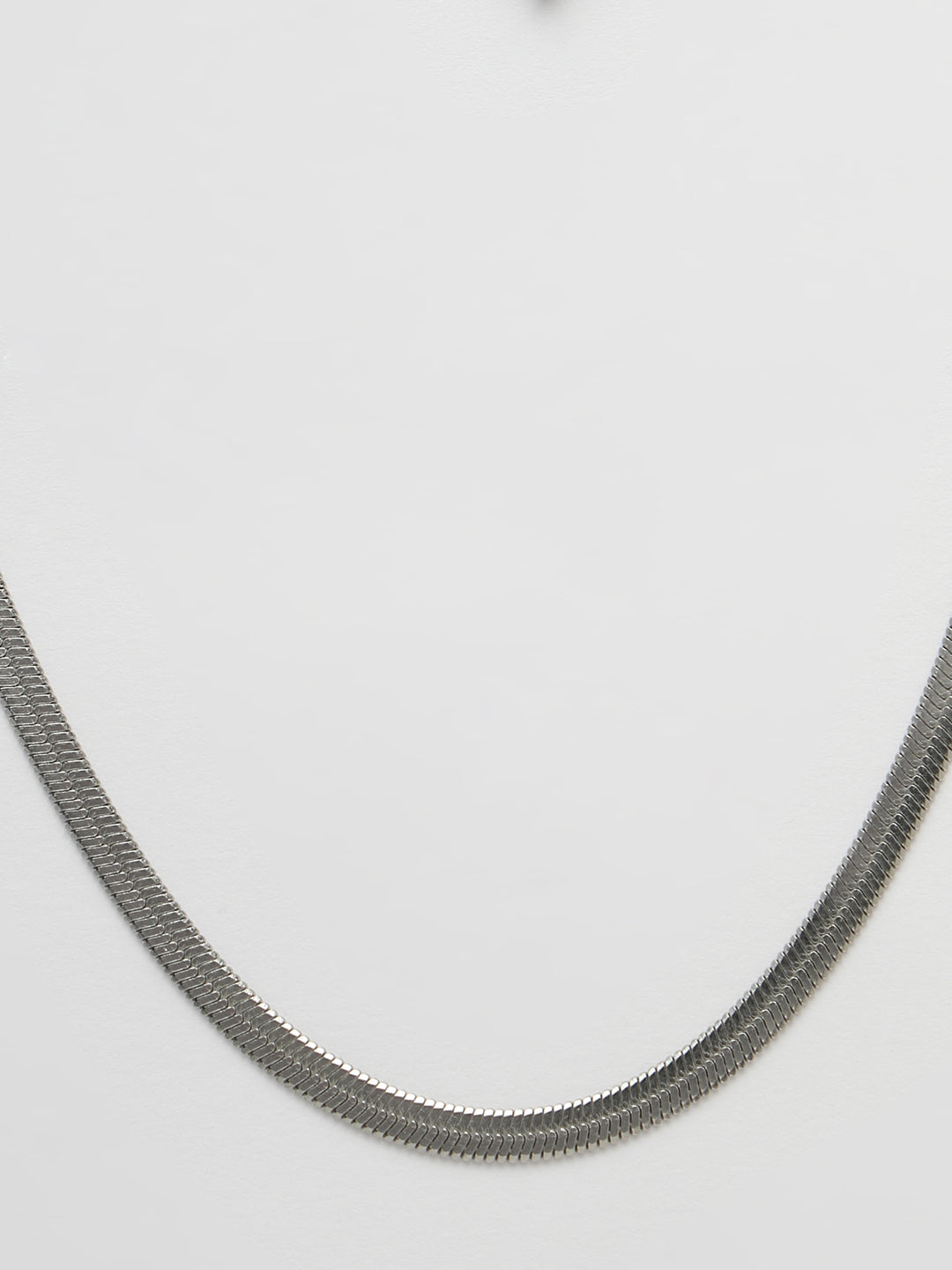 Women's Silver-Toned German Silver Oxidised Chain