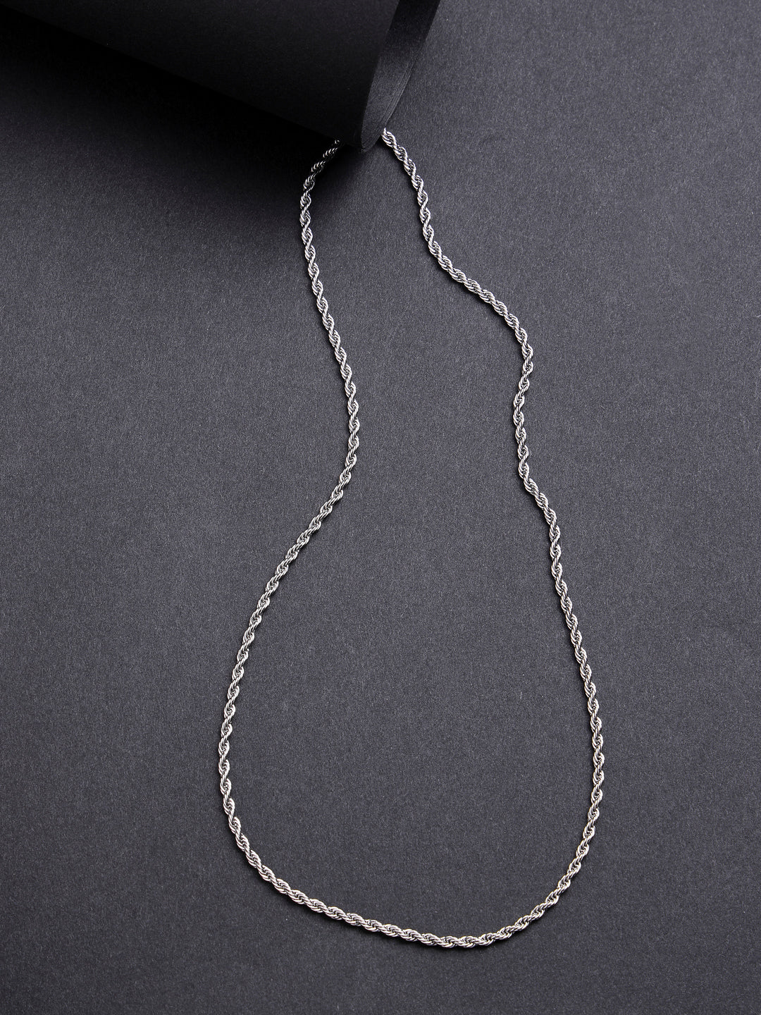 Women's Silver-Toned German Silver Oxidised Chain